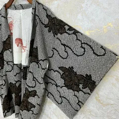kimono+one◆kimonoarisa◆未使用同然◆日本の総手絞り◆仕付け糸付き◆正絹◆裄長◆裄66丈78.5◆長羽織道中着道行コート