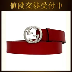 グッチ ベルト レッド インターロッキング 546389 BGH0N