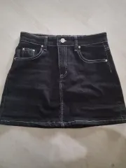 ブラックデニムスカート デニムスカート