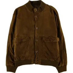 古着 バルスタージャケット スエードレザーブルゾン メンズXL相当/eaa606340