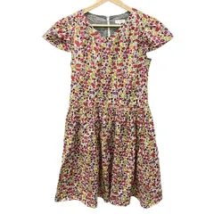 マッキントッシュフィロソフィー ワンピース サイズ38 L レディース新品同様  - アイボリー×レッド×マルチ Vネック/半袖/ひざ丈/花柄