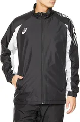 asics(アシックス) トレ－ニングウェア裏トリコットウインドブレーカージャケット 2031D535メンズ ブラック/ホワイト