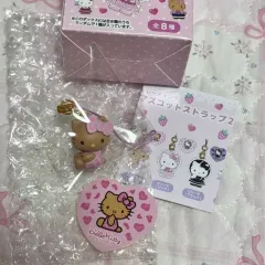 サンリオ ハローキティ ラブリー フリル シリーズ レオパード タンニング キティ ストラップ キーホルダー