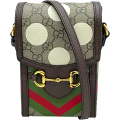 グッチ GUCCI ホースビット1955 ミニショルダー 625615 ブラウン GGスプリーム レディース ショルダーバッグ