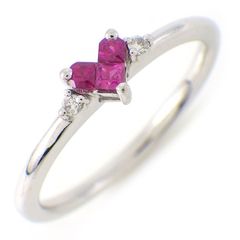 STARJEWELRY ミステリアスハート K18 12号 リング ルビー - メルカリ