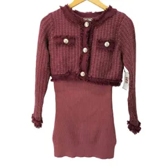 リップサービス LIP SERVICE フリンジツイードアンサンブルニットワンピース レディース 表記無 