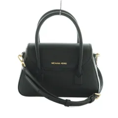 マイケルコース MICHAEL KORS スモール サッチェル ハンドバッグ 2WAY ショルダーバッグ フラップ 黒 /MI