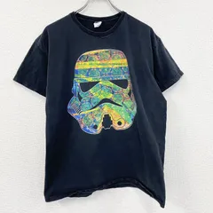 古着 used　STAR WARS　スターウォーズ　半袖プリントTシャツ　ストームトルーパー　黒　ブラック　XLサイズ