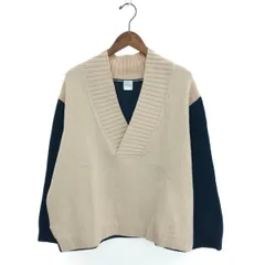 Paul Smith ポールスミス バイカラーニット サイズ:XL プルオーバー/Vネック    ネイビー/ベージュ レディース / 240001183807