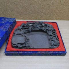 書道 硯 梅花坑水盂枝に鳥型 美術品 芸術家 骨董品 工芸品 最高級 中国