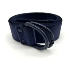 Y-3 ワイスリー ナイロンベルト Dリング ネイビー ロゴ入り　260120003