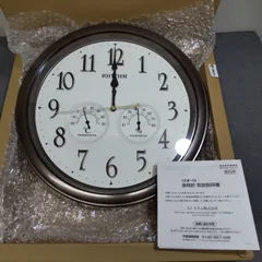 エコメルカリ便限定【未使用品】リズム温湿度計付き電波掛時計 楽天市場】リズム 公式 | 電波 壁掛け 時計 アナログ 掛時計 夜静か