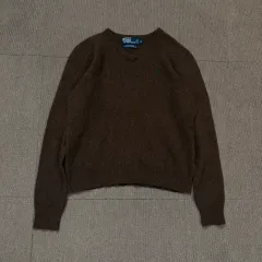 POLO ラルフローレン ポロ ウィメンズ ラムウール Vネック ニット