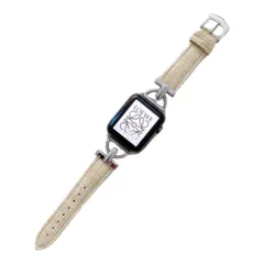 Apple Watch パステルカラー フェイクレザー バンド 38/40/41mm　ベージュ　591030384041