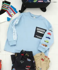 TOMICA×BREEZE グラフィックTシャツ　BREEZE J106886　トミカ　サックス