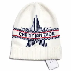 未使用 21aw クリスチャンディオール Christian Dior ディオールアルプス ビーニー ニット帽 ロゴ スター 帽子 ウール カシミヤ "Dior Alpes" 白 ホワイト レディース ■12のサムネイル