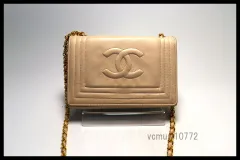■CHANEL 0番台 ココマーク GD金具 レザー チェーンショルダーバッグ シャネル ■0108pf44071