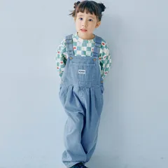 《新品》デニム オーバーオール 90サイズ p.premier 子供服 サロペット つなぎ P119015