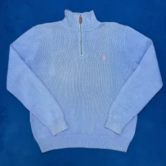 ポロラルフローレン 長袖 ニット ハーフジップ L