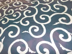 P41511　木綿　唐草　風呂敷　１６８ｃｍ×１６８ｃｍ　古布古裂　ｋ