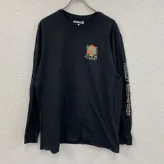 古着 used　Hurley X　ハーレー　長袖Tシャツ/ロンT　黒　ブラック　XLサイズ
