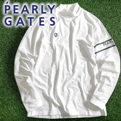 PEARLY GATES ハーフジップ半袖ポロシャツ ワッフル生地 ホワイト 5