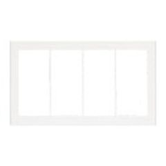 パナソニック　コスモシリーズワイド21　スイッチプレート4連(スクエア)　WT8104W