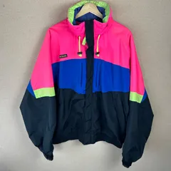 Columbia ナイロンジャケット　マルチカラー　ビビット　Lサイズ
