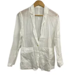 whim gazette(ウィムガゼット) ジャケット サイズF レディース - 白 長袖/麻/春/夏