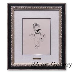 藤田嗣治 招福猫 動物画 木版画 藤田本人による彫りと刷り 招き猫