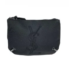 YvesSaintLaurent(YSL) イヴサンローラン ポーチ  ノベルティ/YSLロゴ/ナイロン    ブラック レディース / 240001183183