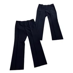 バーバリー Burberry London スラックス 2本セット(同一商品) 【美品】黒 ストライプ ピンストライプ 高級感 ウール75% ビジネス カジュアル 定番 人気 メンズ サイズ40  【RE347】