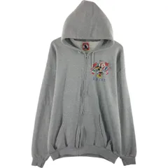 古着 Disney DESIGNS MICKEY MOUSE ミッキーマウス キャラクター スウェットフルジップパーカー USA製 メンズL相当/eaa513181