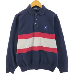 古着 ラルフローレン Ralph Lauren POLO by Ralph Lauren 襟付きハーフボタン スウェットシャツ トレーナー メンズXL相当/eaa524017