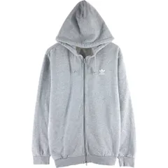古着 アディダス adidas ORIGINALS オリジナルス バックロゴ スウェットフルジップパーカー レディースM相当/eaa532287