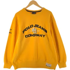 古着 90~00年代 ラルフローレン Ralph Lauren POLO JEANS COMPANY デカロゴ 星条旗柄 ロゴスウェットシャツ トレーナー/eaa537517