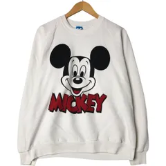 古着 80年代 ディズニー Disney MICKEY MOUSE ミッキーマウス キャラクタースウェットシャツ トレーナー USA製 メンズL相当/eaa550757
