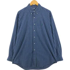 古着 ラルフローレン Ralph Lauren POLO by Ralph Lauren BLAIRE 長袖 ボタンダウンストライプシャツ メンズL相当/eaa539397