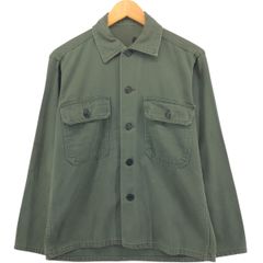 50s USAF フルーツオブザルーム ユーティリティシャツ M セージ