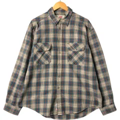 古着 90年代 リーバイス Levi's 長袖 コットンチェックシャツ メンズXL相当 ヴィンテージ/eaa563305
