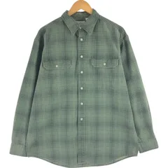 古着 00年代 エルエルビーン L.L.Bean オンブレチェック 長袖 コットンチェックシャツ メンズL相当/eaa563315