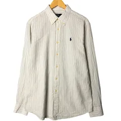 古着 ラルフローレン Ralph Lauren POLO by Ralph Lauren BLAKE 長袖 ボタンダウンストライプシャツ メンズL相当/eaa584796