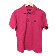 Burberry Black Label(バーバリーブラックレーベル) 半袖ポロシャツ サイズ2 M メンズ美品  - ピンク×黒 ドット柄