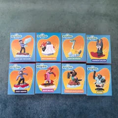 ８個セット　中国マクドナルド x ズートピア 2 コラボおもちゃ: ジュディ・ホップス、ニック・ワイルド、ライトニング、ゲイリー、フラッシュ、、