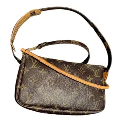 Louis Vuitton モノグラム ポシェット アクセソワール ミニポーチ トートバッグ バッグ ストラップポーチ ヌメ