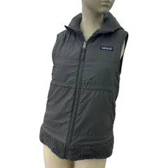 186005 patagonia パタゴニア リバーシブルボアベスト XS グレー レディース