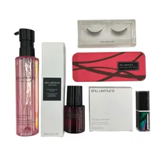 186005 現状品 shuuemura シュウウエムラ クレンジング 化粧水 美容液 コスメ つけまつ毛 7点まとめ売り