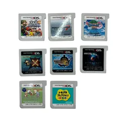 186002 現状品 ニンテンドー Nintendo３DSソフト　トモダチコレクション新生活　大乱闘スマッシュブラザーズなど 8点まとめ売り