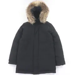 美品□Pyrenex ピレネックス ANNECY アヌシー ラクーンファーフーデッド ダウンジャケット ダウンコート ブラック S 正規品 メンズ