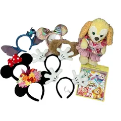186000 現状品 Disney ディズニー カチューシャ ぬいぐるみ タオル ９点まとめ売り